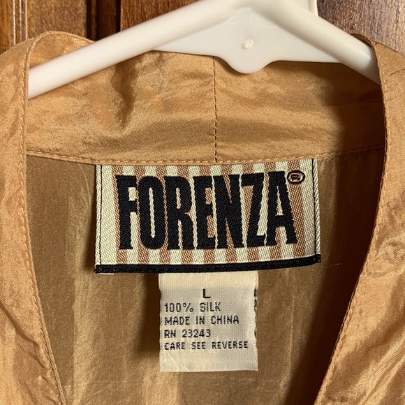 Vintage 80’s Forenza 100% Silk Sleeveless Blouse Excellent Condition! L - Picture 2 of 7